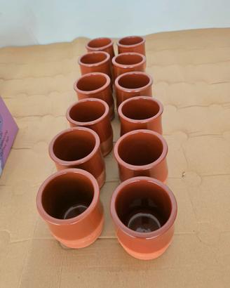 set di 12 bicchieri in terracotta
terracotta