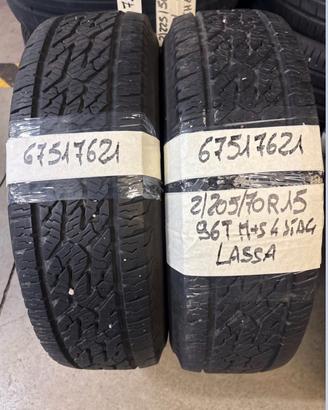 2) 205/70R15 Gomme 4 STAG 67517621