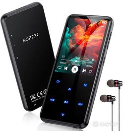 AGPTEK Lettore MP3 Bluetooth 5.3, Lettore Musicale