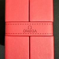 Scatola Omega Pelle Rossa Originale NUOVA
