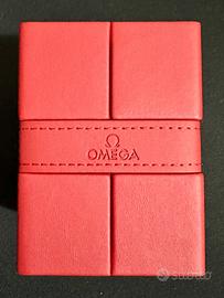 Scatola Omega Pelle Rossa Originale NUOVA