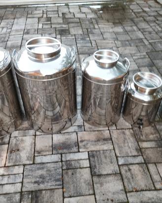 Fusto contenitore in acciaio inox 
