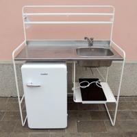 Cucinotto / lavello piano cucina in acciaio