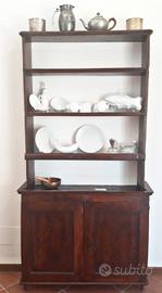 Credenza doppio corpo con ante e ripiani '800