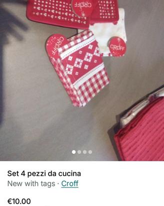 set cucina 4 pezzi Croff