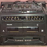 Radio-registratore doppio mangiacassette Philips