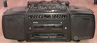 Radio-registratore doppio mangiacassette Philips