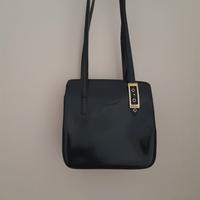 Borsa blu in pelle 