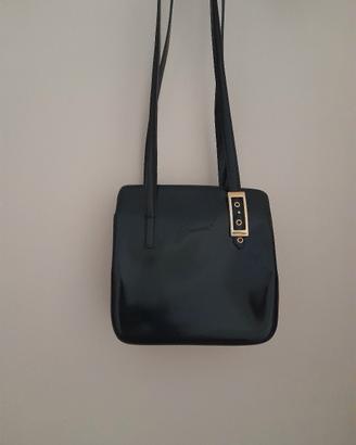 Borsa blu in pelle 