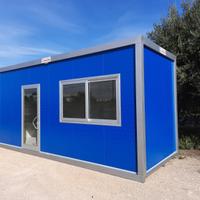 Modulo prefabbricato blu/grigio dim. 6,08x2,40m