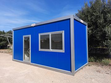 Modulo prefabbricato blu/grigio dim. 6,08x2,40m