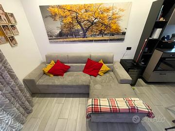 Divano letto 3 posti con penisola