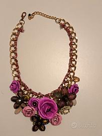 Collana con fiori