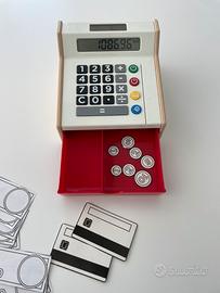 Calcolatrice gioco in legno funzionante