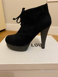 Stivaletti neri camoscio Bibi Lou originali tg 38