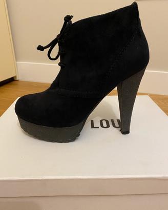 Stivaletti neri camoscio Bibi Lou originali tg 38