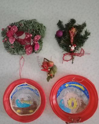 Ghirlanda,Bouquet di Bacche,Ramoscello, due piatti