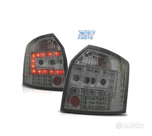 FANALI AUDI A4 B6 AVANT 01-04 LED FONDO CROMATO AF