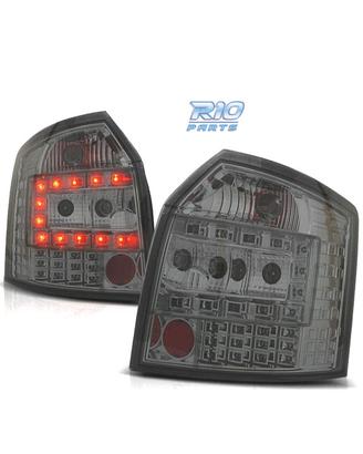 FANALI AUDI A4 B6 AVANT 01-04 LED FONDO CROMATO AF