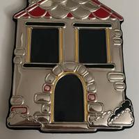 Cornice portafoto a forma di casa, in argento 925