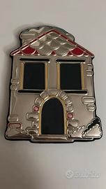 Cornice portafoto a forma di casa, in argento 925