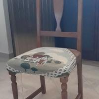 6 sedie in legno