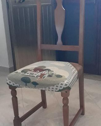 6 sedie in legno