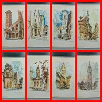 stampe acquerello 1967 Aldo Raimondi 20.5x29.5 cm