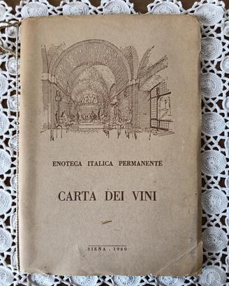 Carta dei Vini - Enoteca Italica Permanente 1960