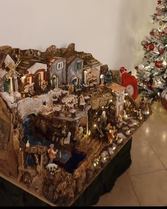 presepe artigianale 120*070 mt