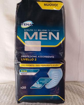 TENA MEN Livello 2 – 20 Protezioni Assorbenti Uomo