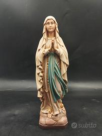 Statua Madonna di Lourdes in legno