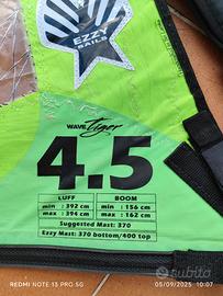 Vela  Windsurf Ezzy Weve Tiger 4,5