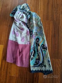 grande e morbida sciarpa in lana e viscosa 