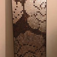 Pannello mosaico Bisazza “Winter Flowers Oro Nero”