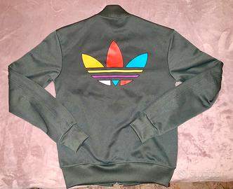 Felpa xxs adidas pharrell williams verde scuro