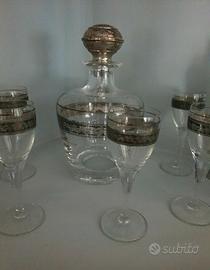 Set da liquore con bicchierini