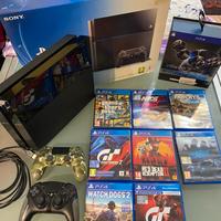 PlayStation 4 Jet Black + 8 giochi + eswap control