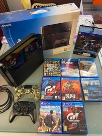 PlayStation 4 Jet Black + 8 giochi + eswap control