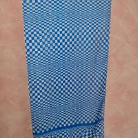 Foulard sciarpina a quadretti bianchi e azzurri