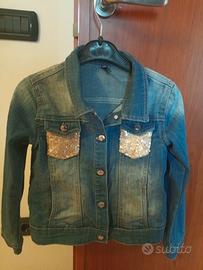 giubbino jeans 5/6 anni