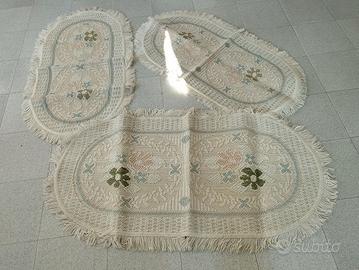 SET TAPPETI DA CAMERA OVALI VINTAGE