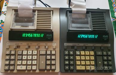 Lotto 3 calcolatrici stampanti Olivetti Citizen