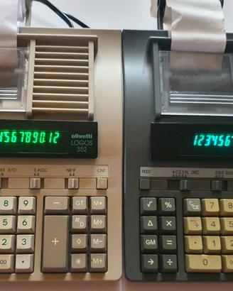 Lotto 3 calcolatrici stampanti Olivetti Citizen