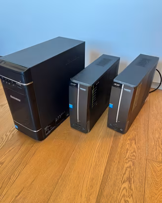 Lotto 3 PC Desktop + 2 tastiere