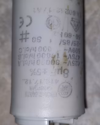 CONDENSATORE DUCATI ENERGIA 8µF 425V 475V MOTORE A