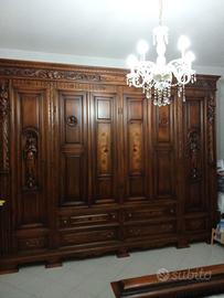 camera da letto  classico legno intagliato