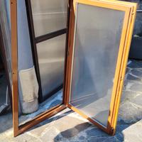 5 finestre in legno e alluminio, doppio vetr
