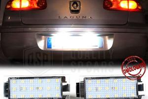 Luci Targa LED per Renault Laguna 2 Canbus Bianca