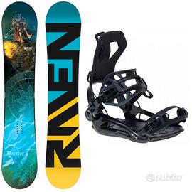 Set snowboard 155 e attacchi rapidi M o L